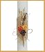 FIESTADEKOR Vela (CIRIO) para Bautizo DE Cera Blanca. Medida 3x30 CM Decorada...