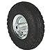 Ironton 10in. Knobby Pneumatic Tire, 4.10/3.50-4, 1 Bolt Hole, Model# XL10KNOPNEU
