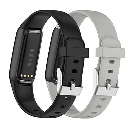 Meiruo Silikon Armband Für Fitbit Luxe – Ersetzt Originalband, Weich & Atmungsaktiv, In Größen S & L