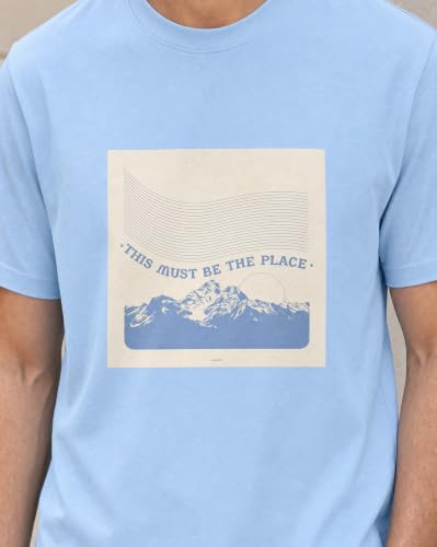 Image of Nobero 100% Cotton T Shirts for Men Stylish | Regular Fit | Graphic Printed T Shirts for Men 180 GSM Combed Cotton | Round Neck Half Sleeve