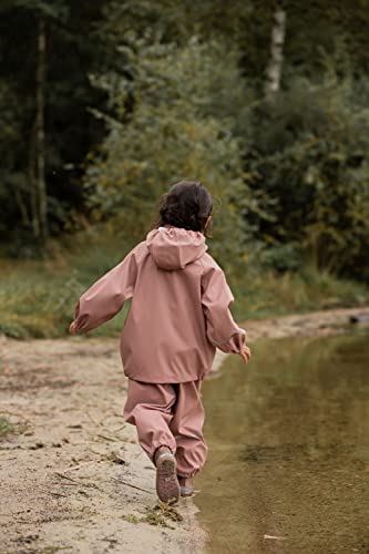 Image of CeLaVi European Kids Rain, Mud and Snow Suit for Boys Girls with Detachable Hood, Waterproof 2 Pcs Rain Set or Onepiece