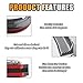Car Rear Spoiler Roof Lip Kit, Carbon Fiber 3D Rubber Trunk Spoiler Trim Strip Cool Car Decoration, Universal Punch-Free Vehicle Exterior Accessory Sticker (Carbon Fiber Black)