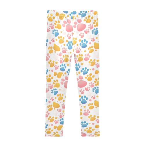 KLL Cute Dog Paws Toddler Baby Girl Active Leggings Casual Full Length Workout Pants Sports2