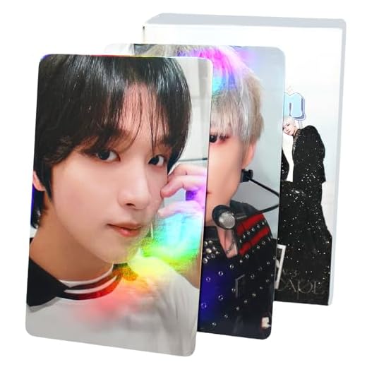 PYAJUU Nct Dream Photocards Nct Dream Laser Photocard 50PCS Nct Dream Holo Effect Photo Cards Gift for Fans Daughter Nct Dream Birthday Party Decoration