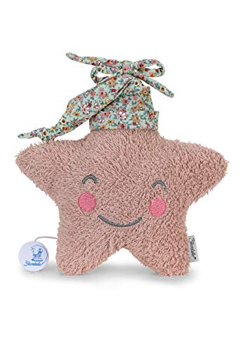 Sterntaler 6022162 Spieluhr, Stern zum Kuscheln, Austauschbares Spielwerk, Größe: L, Rosa