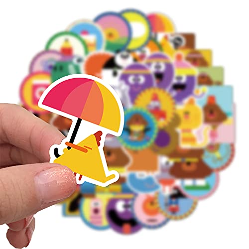 50pcs Hey Duggee Cute Cartoon Stickers for Kids Hydroflask, Funny Lovely Aesthetic Vinyl Waterproof Trendy Stickers for Water Bottle Laptop Desk Journal Phone