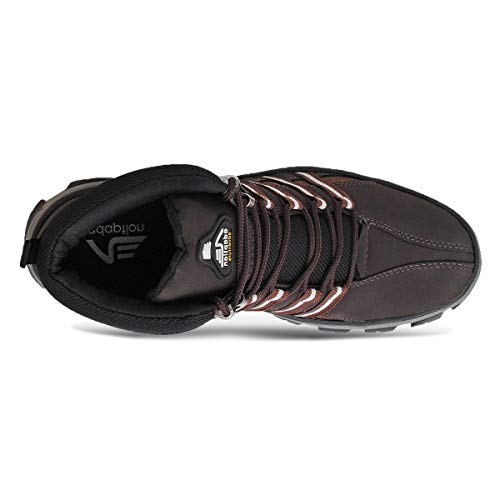 Bota Masculina Adventure Cano Medio Coturno Várias Cores Cor:Marrom;Tamanho:43