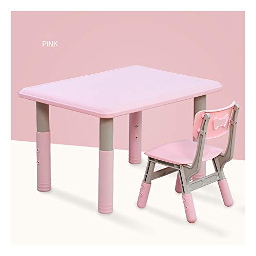 Preisvergleich Produktbild CHAXIA Kindertisch Stuhl Kunststoff Kindergarten Zeichnung Spieltisch Sicherheit rutschfest, 2 Farben Optional (Color : Green)
