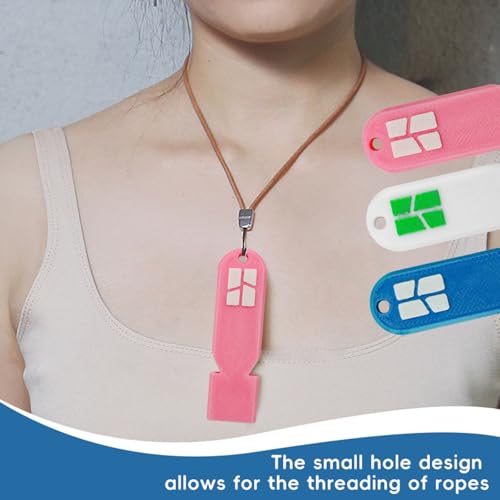 Silbato ligero para emergencias con cordón portátil miniatura 2
