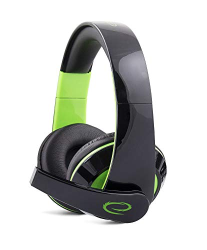 Esperanza EGH300G Binaural Head-Band Black, Green Headset - Headsets (PC/Gaming, Binaural, Head-Band, Black, Green, Wired, 2 m)