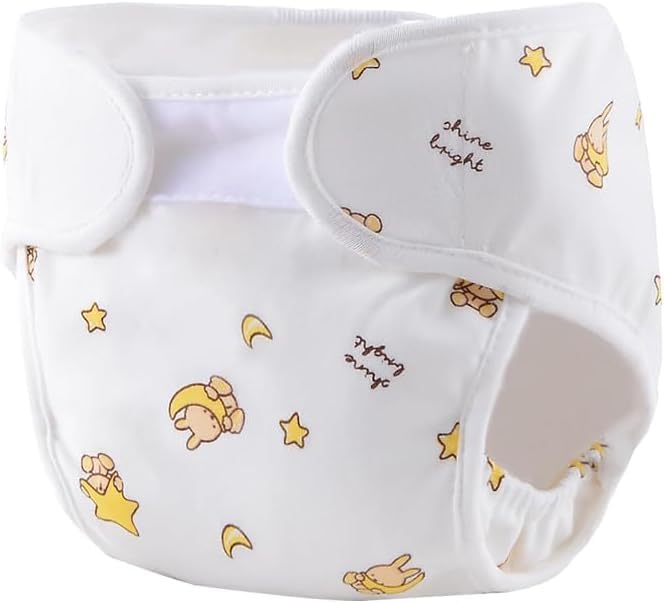 Miniatura 2 de Reborn Baby Dolls pañales de tela para muñecas Reborn de 17 a 22 pulgadas, paquete de 2 piezas (amarillo y azul)