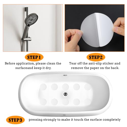 Miniatura 6 de 20 Calcomanías Antideslizantes Para Bañera, Tiras De Seguridad Transparentes, Calcomanías De Ducha Para Bañera, Ducha, Suelo, Calcomanías Adhesivas Antideslizantes Para Bañera, Escaleras, Escaleras