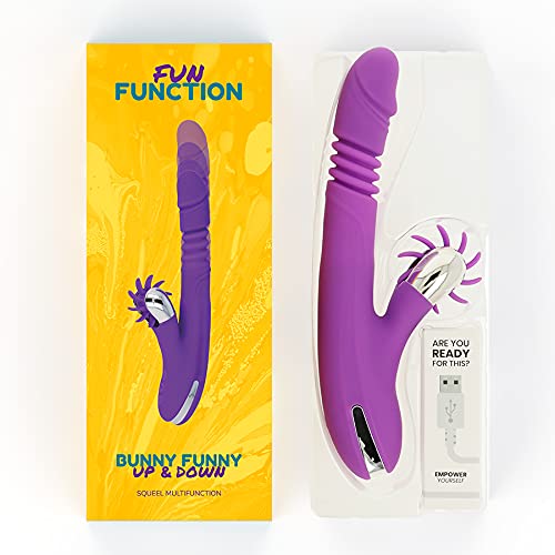 Vibratore rabbit con movimento a spinta up down stimolazione clitoridea rabbit G-spot sex toys