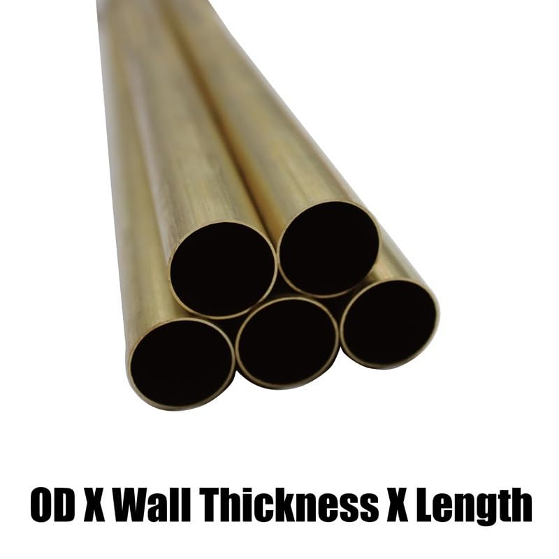 Tubi in Ottone Tondo Cavo Diametro da 0.8 mm a 11 mm 2x0.2x300mm 50pcs