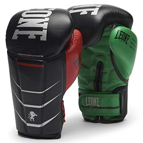 LEONE 1947 Revo Performance rękawice bokserskie, uniseks, dla dorosłych, czarne, 12 oz