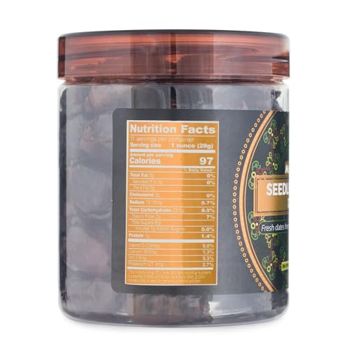 Image of MARKSTOR Seedless Omani Dates (Khajoor /Khajur) -300 Grams - Premium Selection - No Cholesterol No Added Sugar Dates Dry Fruits, fresh