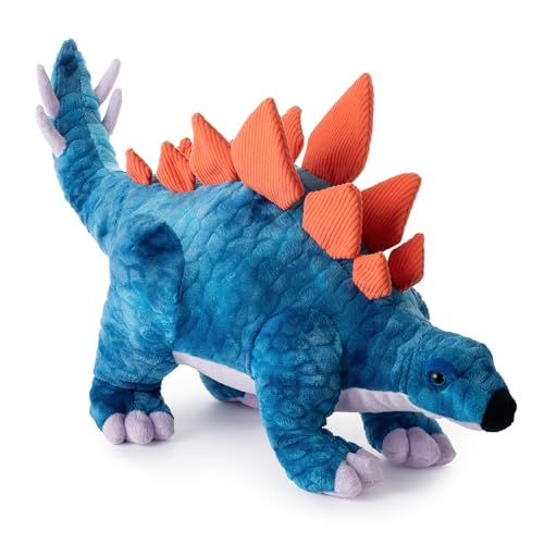 The Petting Zoo Stegosaurus Stuffed Animal Plushie, Gift for Kids, Dinosaur Animals, Blue Dinosaur Plush Toy 22 inches