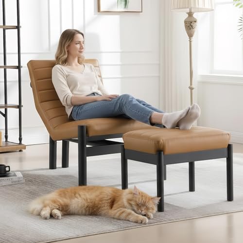 Sillón Plegable Marrón miniatura 3