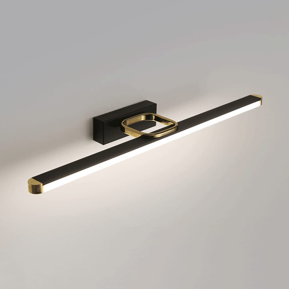 Applique Murale Noire pour Miroir de Salle de Bain pour un Rituel Beauté Illuminé