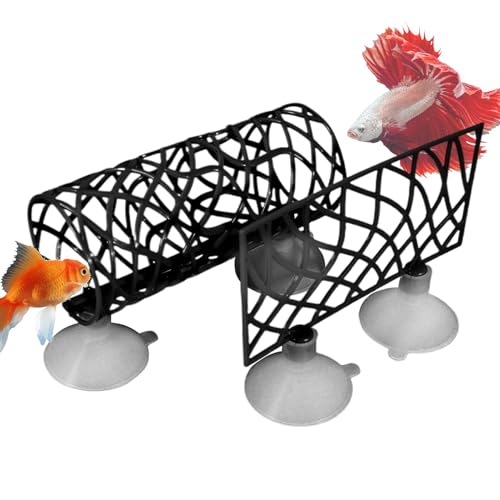 Betta Tunnel スイムチューブ Hide Betta スリーピングチューブトンネル | 水槽デコレーション 吸盤付き エビ、小魚、ベタフィッシュ用