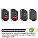 MECHCOS Compatible with Jeep Wrangler JL JLU Rubicon Wagoneer Gladiator JT Sahara JLU Red TPU Flip Key Fob Cover Case Remote Holder Skin Protector Sleeve Accessories