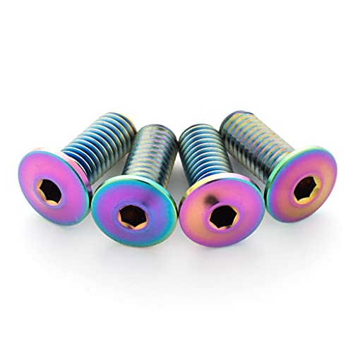 Image of Terske Ultra-Low Profile Superlight Titanium Bottle Cage Bolts