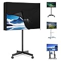 LYHNMW Mobile Outdoor TV Stand Cover, Heavy Duty 600D Oxford Fabric Waterproof Dustproof TV Screen Cover, Storage Ventilation Opening for Mobile LED OLED LCD TV Cart ?57”L x 7”W x 31”H?