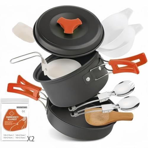 Lightweight Camping Cookware Set for 2-3 People