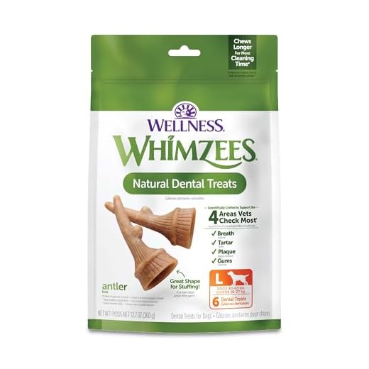 WHIMZEES Wellness Occupy Dog Dental Treats, Large Size, (6 Count)
