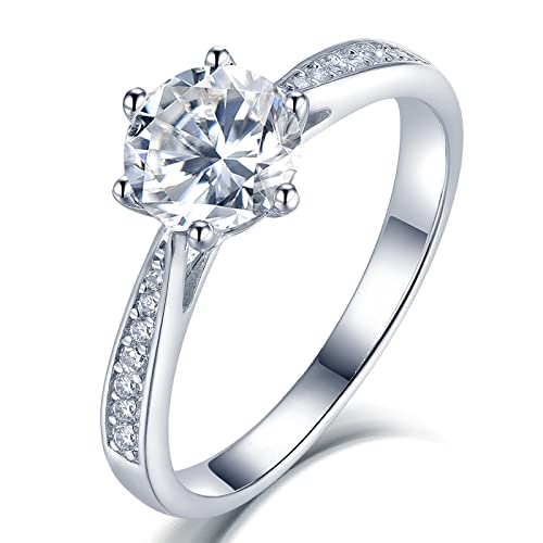 Bague fleur argent sterling zircone blanc le cadeau romantique idéal