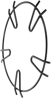 DOITOOL Soporte de Hierro Diseño Ahorrador de Espacio Negro para Estufa de Gas Rejilla Estable y Fuerte para Pequeños Cacerolas para Cocina Doméstica y Restaurante