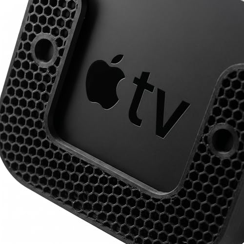 Image of VAALI Wall Mount Gadget Compatible with Apple TV 3rd Generation - Secure Plastic Bracket Holder for Streamlined Setup