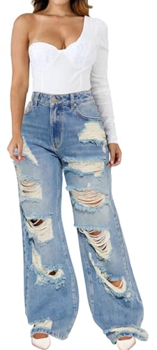 CuteCherry Women Bell Bottom Jeans High Waist Bell Bottom Flared Jean3