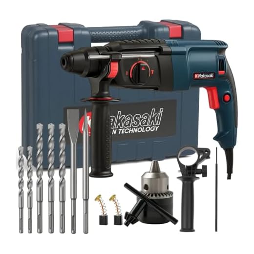 Martelete Rompedor Rotativo Furadeira 960W 12 Peças Ponteira Talhadeira Brocas (220, Volts)