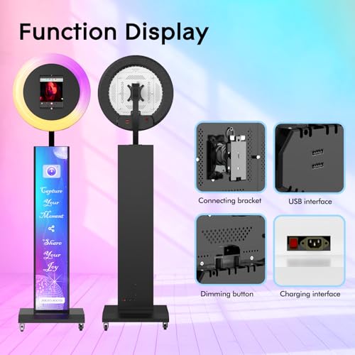 OHYEAHSPIN iPad Photo Booth with RGB Light & Music Sync - Save with Code FW9U2OCU - Image 4