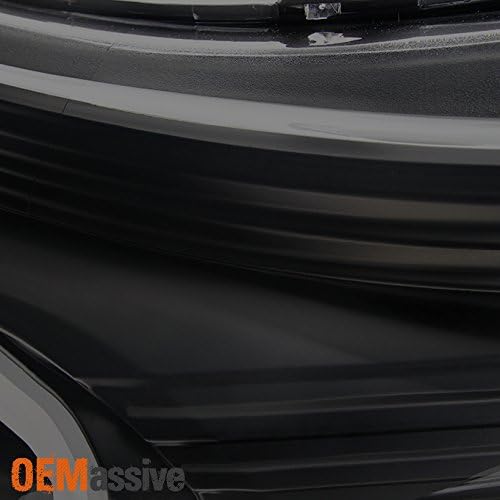 AKKON - For F-Series SuperDuty Pickup Truck Black Smoked Dual LED Tube Projector Headlights Replacement