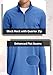 G Gradual Quarter Zip Pullover for Men Fleece Lined Sweatshirt Long Sleeve Winter Golf Shirt Mock Neck Polo Running Sweater, Royal Blue, Medium