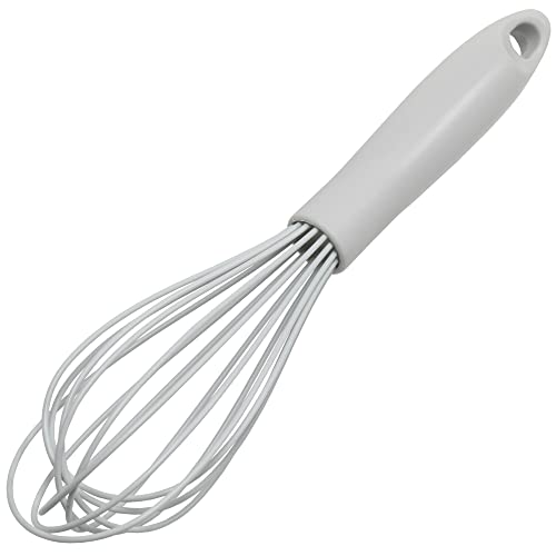 Chef Craft Premium Silicone Wire Cooking Whisk, 10.5 inch, Gray