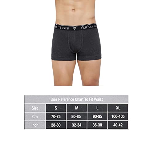 Image of Van Heusen Men Solid Trunks - 100% Cotton - Pack of 2 - Anti Bacterial, Colour Fresh, Moisture Wicking