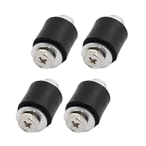 Aexit Set M6 Electrical equipment Anti-Vibration Rubber Mounts for Engine Diameter 17.5mm