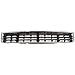 Bumper Grille compatible with Audi A4 02-05 Front Center Chrome Shell w/Black Insert