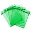 Boshen 100/200 sacchetti trasparenti in organza per caramelle, gioielli in rete, con coulisse, per feste di nozze, Natale, 7,6 x 10,2 x 15,2 cm, 12,7 x 17,8 cm (100 x 15,2 cm), bianco