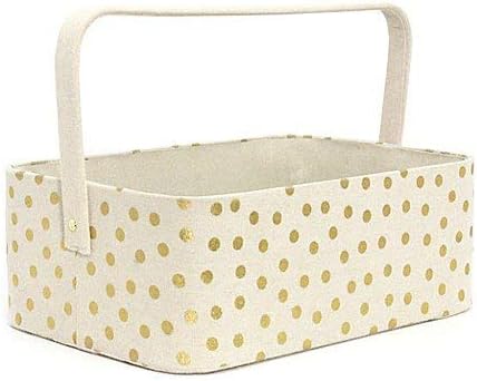 Gold Dots Diaper Caddy (1, Gold Dots)