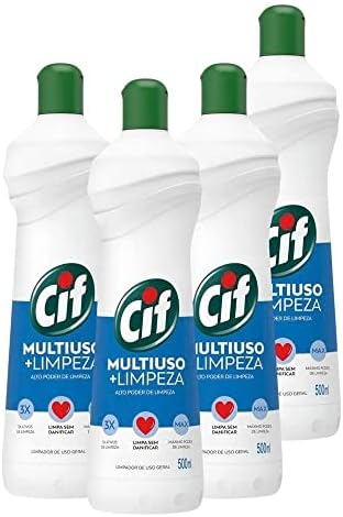 Kit 4 Limpadores Multiuso Cif +limpeza 500ml