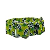 Galguita Amelie, 5cm Ancho Talla L (40cm - 49cm), Collar para Perro antiescape. Piñas
