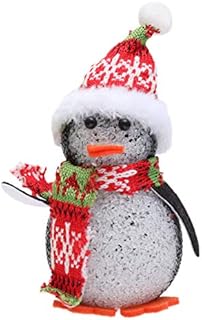 Uonlytech LED Christmas Lights Penguin Lights Color Changing Christmas Night Light Penguin Ornament Light Up Xmas Decoration for Kids