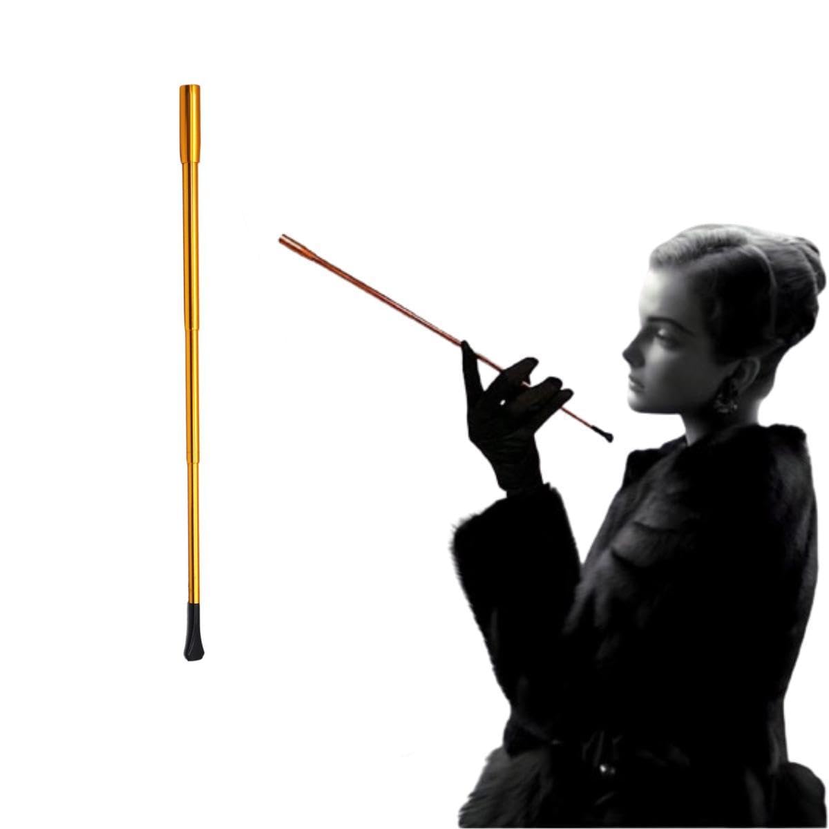 Amazon.com: Eitonbu Audrey Style Vintage Extendable Cigarette Holder,Vintage  Metal Long Cigarette Hlder,Long Old-Fashioned Cigarette Holder for Costume  Cosplay,Inspired by BAT's(Bronze) ﻿ : Health & Household
