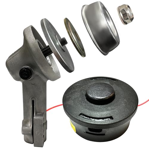 Trimmer Gear Head Gearbox Head and AutoCut 25-2 Trimmer Head fits for Stihl FS56RCE FS91R FS70R FS94R FS111R FS131 FS91 FS90 Brushcutter Weed Eater Brush Cutter Part No. 4180 640 0114, 4002 710 2108