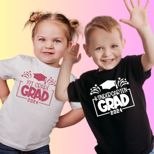 Personalized Kinder Grad Shirt, Kindergarten Graduation Shirt For Toddler Girl, Boy, Graduation Gifts For Preschoolers, 1st Grade to All Grades, Kids Graduation Shirt For Last Day Of School.3