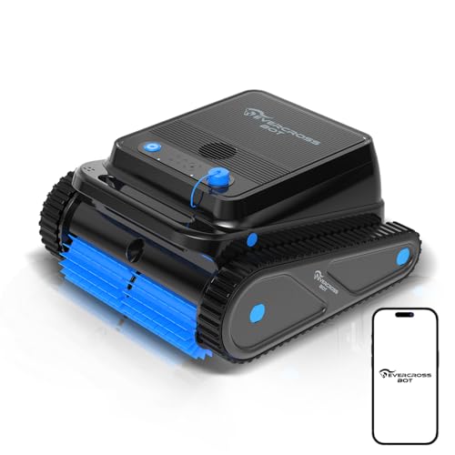 EVERCROSS BOT U8 Robot de Piscina, Robot Piscina Limpiafondos y Paredes Dura hasta 120 Min, 4 Modelos, Motor Cuádruple, Navegación Inteligente, Estacionamiento Automático, Piscinas 200m² (Negro-App) EVERCROSS BOT U8 Robot de Piscina, Robot Piscina Limpiafondos y Paredes Dura hasta 120 Min, 4 Modelos, Motor Cuádruple, Navegación Inteligente, Estacionamiento Automático, Piscinas 200m² (Negro-App)